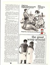 1967 Print Ad  Ban Spray Deodorant Joseph Farris Illustration Beach Couple picture