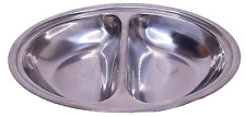 Gense Stainless Steel Divided Serving Dish Vintage 1960s Made in Sweden picture