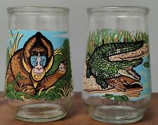 Welch’s Jelly Glass 1995 WWF Endangered Species-Mandrill and American Crocodile  picture
