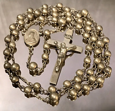 ANTIQUE ROSARY SOLID STERLING SILVER by SWIFT & FISHER - 17.5