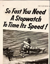 1954 Bayer Aspirin Vintage Print Ad So Fast You Need A Stopwatch picture