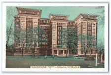 c1930's Blackstone Hotel Building Car Scene Omaha Nebraska NE Vintage Postcard picture