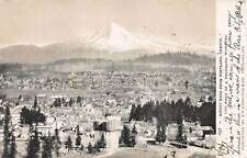 Mount Hood from Portland, Oregon, early postcard, used in 1907 picture