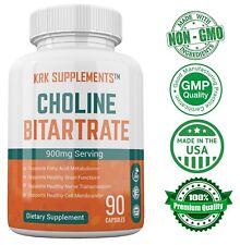 Choline Bitartrate 900mg per serving Brain Memory Booster Nootropic Fatty Liver picture