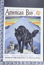 1935 WOLF PACK ARCTIC WILDLIFE BIOLOGY ZOOLOGY ILLUS PAUL BRANSOM COVER COV434 picture