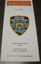 2010 NYPD - DOMESTIC VIOLENCE - STALKING Brochure Pamphlet picture