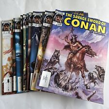 The Savage Sword of Conan the Barbarian Lot of 10 Vintage Marvel 136-145 picture