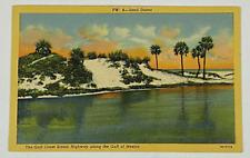 Vintage Postcard The Gulf Coast Scenic Highway Along The Gulf Of Mexico picture