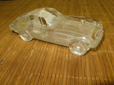 Crystal Corvette heavy glass desk model unusual paperweight bright gift nice HP picture