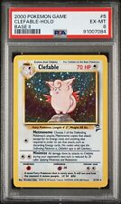 Pokemon 2000 Game Base II 5 Clefable Holo PSA 6 picture