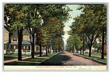 Vintage 1900's Postcard Residual Section Union Street Fostoria Ohio picture