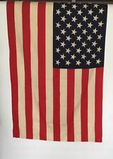 Vintage cotton 3 x 4.5' American flag picture
