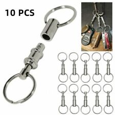 10-Pack Detachable Pull Apart Quick Release Keychain Key Rings picture