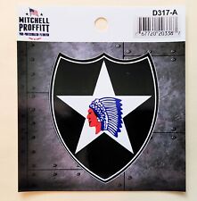 US ARMY 2ND INFANTRY DIVISION PREMIUM DIE-CUT VINYL STICKER/DECAL - MADE IN USA picture