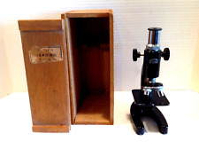 Vintage Tokyo Japan ASA Microscope in Wooden Box picture