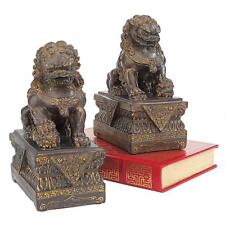 Ancient Guardian Symbol of Strength Male & Female Foo Dog Guardian Sculptures picture