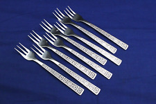 8- Imperial Intl MCM  SERTA Stainless Seafood Cocktail Forks  Flatware picture