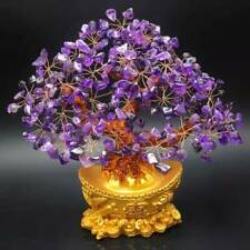 Natural Amethyst Crystal Money Tree Crystal Quartz Feng Shui Wealth Tree Lucky picture