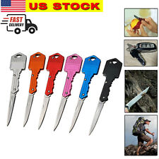 Portable Outdoor Survival Pocket Folding Key Shape Mini Key Chain Knife Camping picture
