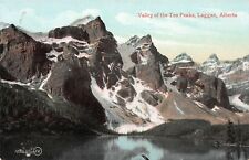 Valley of the Ten Peaks, Laggan, Alberta, Canada, early postcard, unused picture