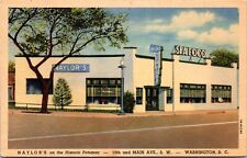 Linen Postcard Naylor's Seafood Restaurant in Washington D.C.~137632 picture
