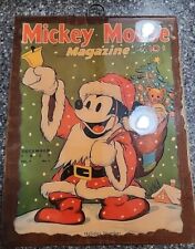 Mickey Mouse Magazine 1937 Vol3 No.3 On A Wooden Plaque picture