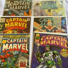 Captain Marvel Comic Book Bundle of 6 Comics | Vintage + Modern 1969-2016 Lot picture