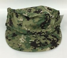 New USN NWU Type III Digital Woodland Utility 8 Point Cap Hat Size 8 AOR2 picture