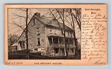 Great Barrington MA-Massachusetts, The Bryant House, c1904 Vintage Postcard picture