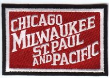 RAILROAD PATCH  - Chicago, Milwaukee, St. Paul and Pacific Railroad 4 X 2 3/4
