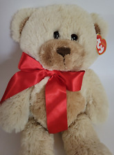 TY Classic Sugarbeary  Brown Teddy Bear 2006 Red Ribbon 14