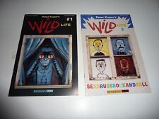 PETER KUPER'S WILD LIFE #1 and 2 FANTAGRAPHICS 1994 Indie Unread Copies VF/VF+ picture