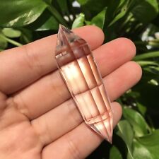  12Sided Natural Clear Double Terminated Vogel Inspired  Crystal Wand   picture