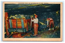 Vintage Postcard LOADING COAL IN ANTHRACITE MINES Pennsylvania Travel Posted picture