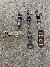  Vintage LOT of 6 Can Bottle Openers and Corkscrews  picture