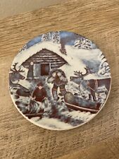 Arabia Finland The Giant Man 1981 Wall Plate #11 Winter 4.5” picture