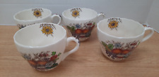 Vintage Spode Copeland Reynolds Set of 4 Tea Cups S2188 with Fruit & Flowers picture