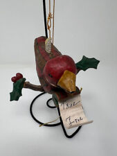House of Hatten True Love Bird 12 Days Of Christmas Tree Ornament picture