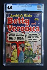 Archie's Girls, Betty & Veronica #9 Scarce 1953 Risque Make Out w Betty CGC 4.0 picture