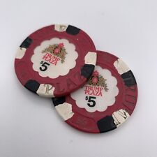 Trump Plaza Casino Chips Two $5 Atlantic City New Jersey Poker Blackjack Gambler picture