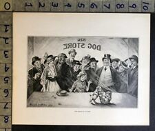 1916 DOG SALE PUPPY PLAY STOREFRONT WINDOW WALTER DE MARIS ARTIST PRINT FC4866  picture