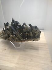 3lb Natural Beautiful Black Quartz Crystal Cluster Mineral Specimen picture