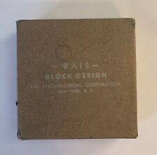 WAIS-R Wechsler Intelligence Scale Block Design WAIS/WISC No Book Vintage Wood picture