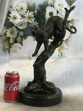 Williams Cougar Jaguar Puma Wild Life Bronze Sculpture Statue Figurine Figure Ar picture