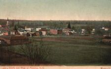 1908 Birds Eye View of Panama North Dakota City View, Vintage Postcard picture