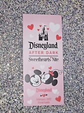 Disneyland After Dark Sweethearts Nite Map 2022 picture