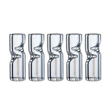 5 Pack Glass Filter Tips 4 Smoking (High Quality Glass Crutch) - Round No Lip picture