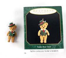 Hallmark Teddy Bear Miniature Ornament Collector's Series no 1 1997 Keepsake picture