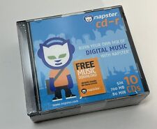 Super Rare 2004 Brand New In Package 10 Pack Napster CD-R 700MB 80Min Blank CDs picture