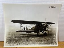 Curtiss P-1 Hawk Open Cockpit Biplane Fighter Aircraft. VTG Photo Print picture